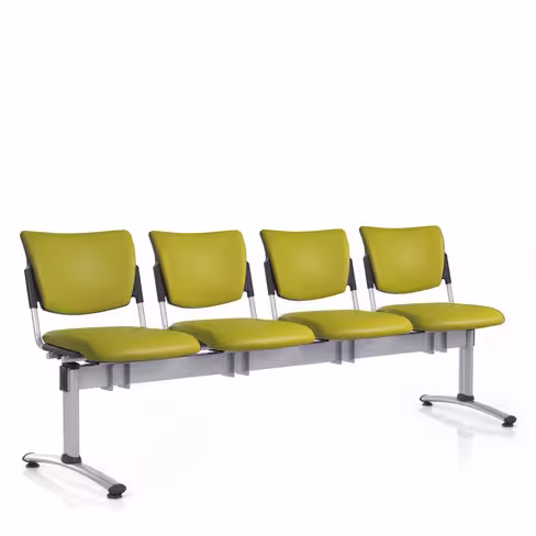 Siège sur poutre 4 places Watt - textile enduit - à fixer au sol