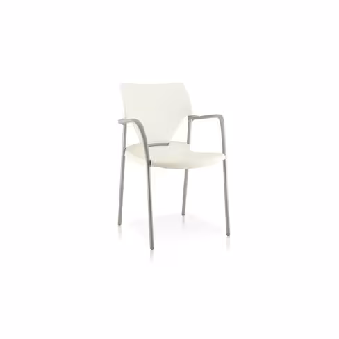 Fauteuil 4 pieds Ioko - polypropylène - sans placet - piétement époxy - empilable et accrochable