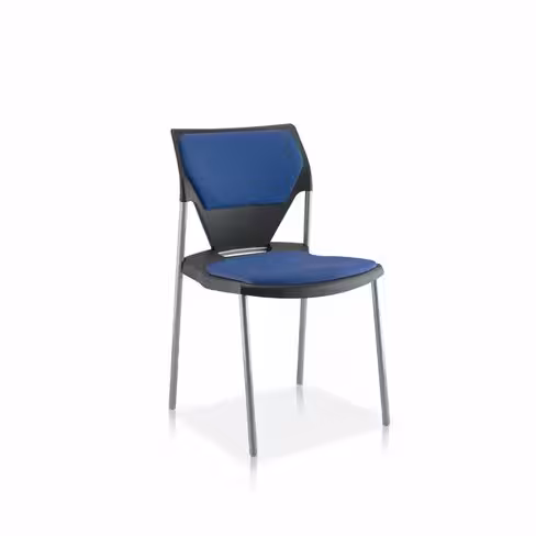 Chaise 4 pieds Ioko - polypropylène - placet d'assise et de dossier TE - pieds époxy - empil. - lot de 4