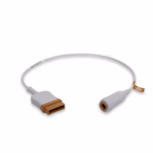 Câble de T°C GE simple - l. 0,5 m - série 400 pour sondes réutilisables - l'unité