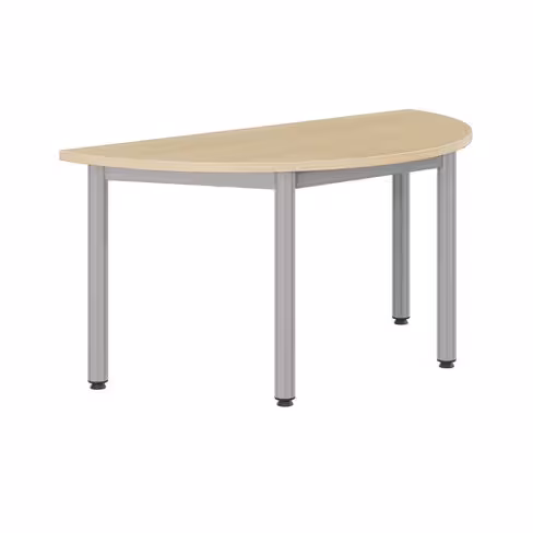 Table demi-ronde - Némo 120 x 60 cm - 4 pieds - taille 3 - lot de 2