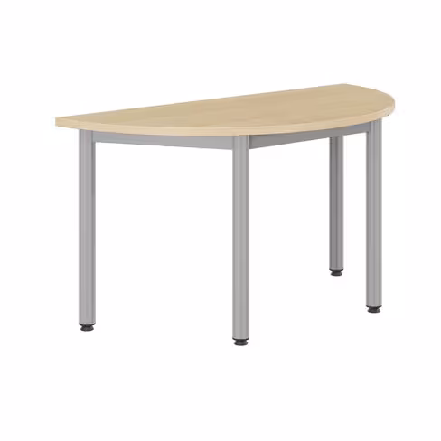 Table demi-ronde - Némo 120 x 60 cm - 4 pieds - taille 4 - lot de 2