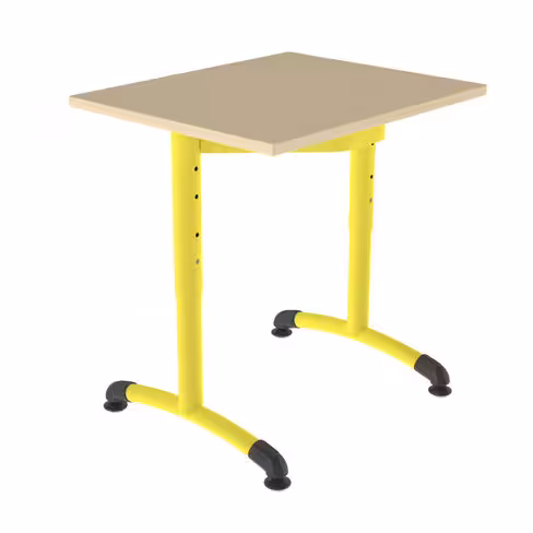 Table monoplace - Némo 60 x 50 cm - piètement réglable à dégagement latéral - taille 1 à 4 - lot de 2