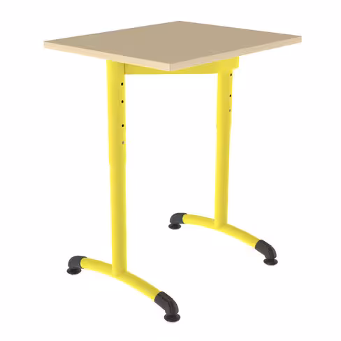 Table monoplace - Némo 60 x 50 cm - piètement réglable à dégagement latéral - taille 3 à 6 - lot de 2
