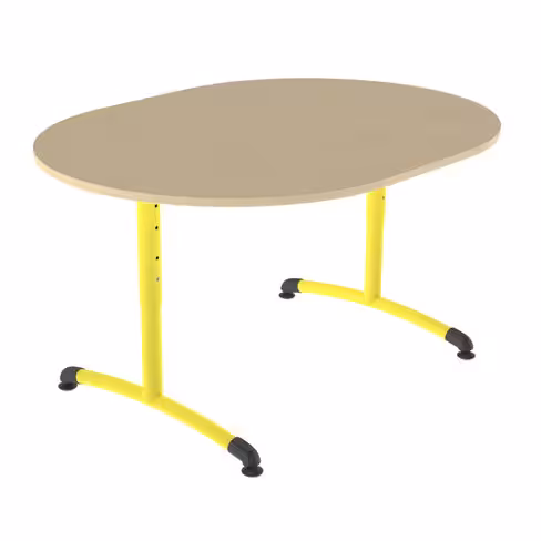 Table ovale - Némo 120 x 90 cm - piètement réglable à dégagement latéral - taille 1 à 4