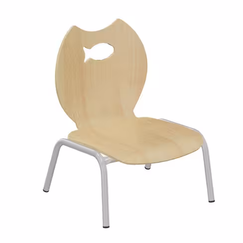 Chaise Némo - hêtre teinté - taille 0 - lot de 4