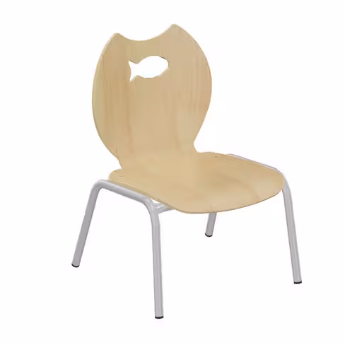 Chaise Némo - hêtre teinté - taille 1 - lot de 4