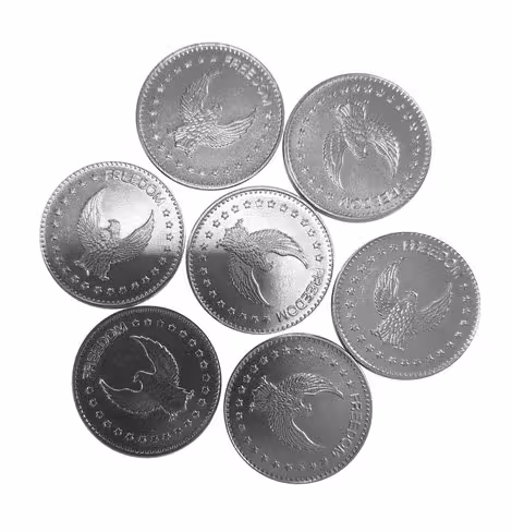 Jeton pour monnayeur billard - lot de 100