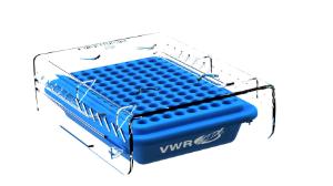 PCR cooler 96 well lt.blue/dk.blue x 2