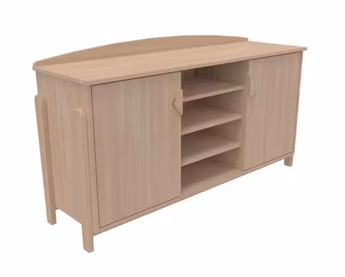 Meuble bas K Briol - 2 étagères - 2 portes battantes