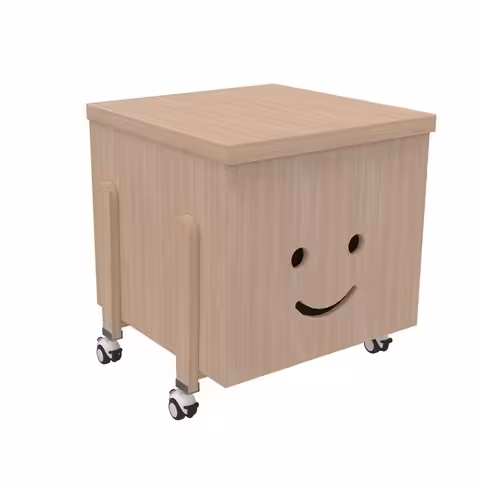 Coffre à jouet K Briol - mobile - avec couvercle