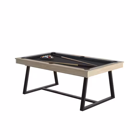 Billard d'intérieur Brio Oslo avec plateau table - drap gris ardoise