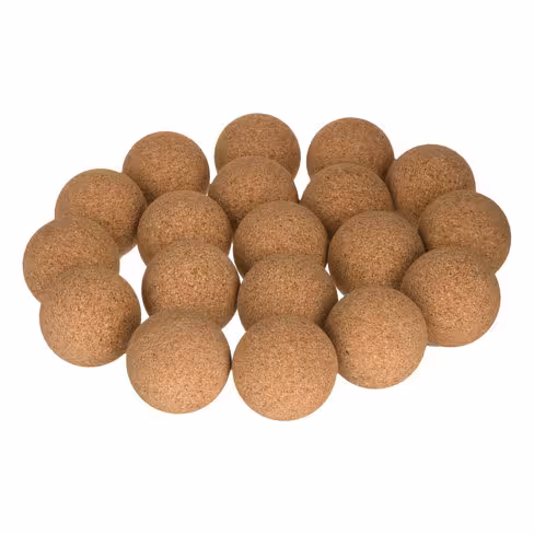 Balle de baby-foot en liège brut - lot de 10