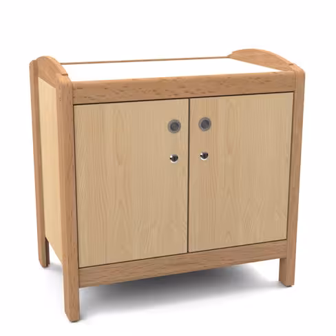 Meuble bas Wiki Cat' - 2 portes battantes - l. 75 x h. 75 x pr. 50 cm