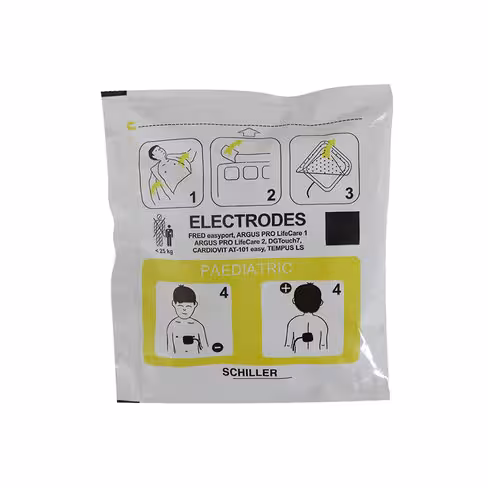 Electrodes de défibrillation, enfant, lot de 20
