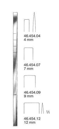 COTTLE ciseau-burin gradué, 9mm 18cm