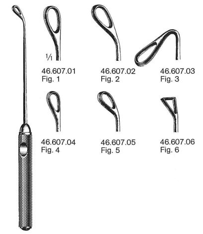 COAKLEY curette pour sinus fig. 4 17cm