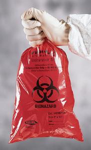 Sac bio-rouge incinerat. 200x305 mm 50µm x 400