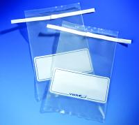 Sachet stérile (aseptique) d'échantillonage, 178 x 305 cm, avec un système de fermeture avec 2 fils