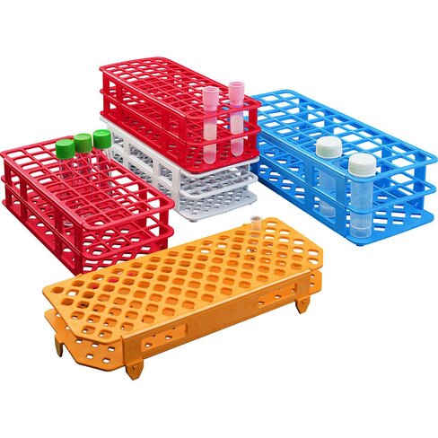 Support rouge pour 40 tubes 20 mm