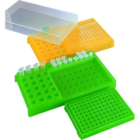 Portoir mixte jaune fluo.