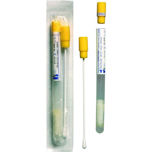 Ecouvillon AMIES+CHAR. ALU+viscose x 100