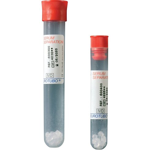 Tube pour sérum avec granules 9 ml x 500