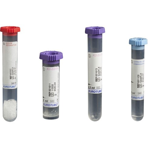 Tube de prélèvement edta tripotassique avec jupe 2 ml x 100