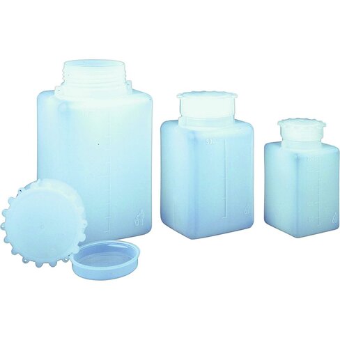 Flacon carré avec capuchon PE 2000 ml