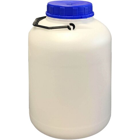 Bidon PEHD de 5 l à col large - 168 x 288 mm