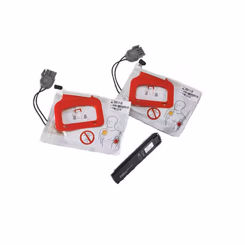 Kit de remplacement {1 pile, 2 paires d'électrodes de défibr défibrillation adulte} [hôpitaux, SDIS]