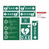 Pack de signalétiques DAE {1 'DAE', 1 'site équipé', 2 'DAE