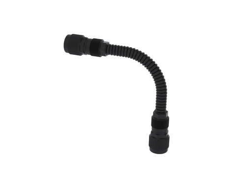 Flexible ondulé en PTFE antistatique 600 mm avec 2 raccords GL25 et fixation murale