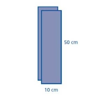 Bande adhésive - 10 x 50 cm - 1 carton de 120 paires