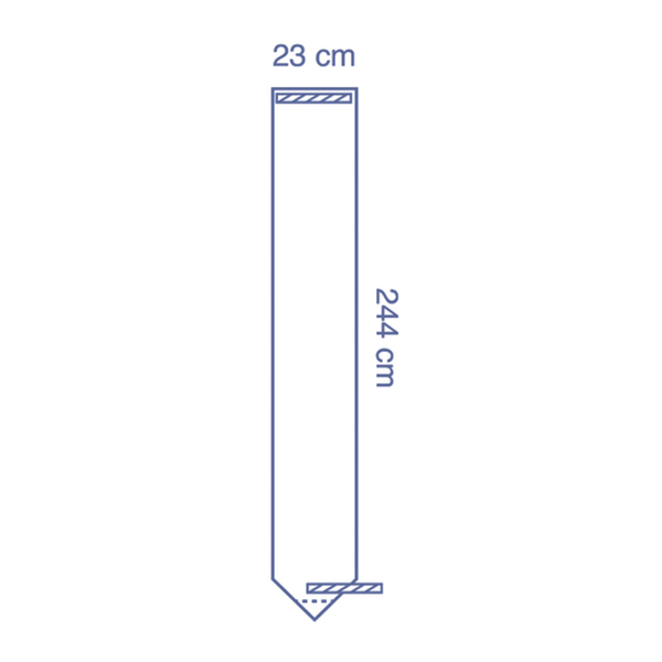 HOUSSE A CAMERA 23X244CM EXTREMITE PREDE 1 carton de 25