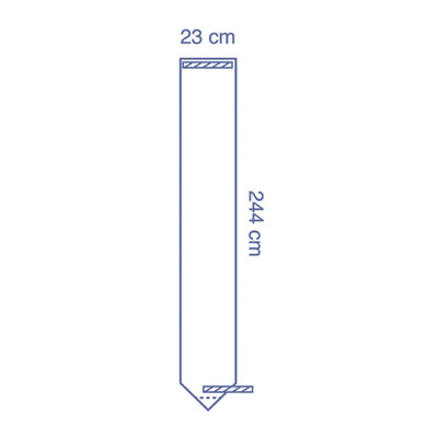 HOUSSE A CAMERA 23X244CM EXTREMITE PREDE 1 carton de 25