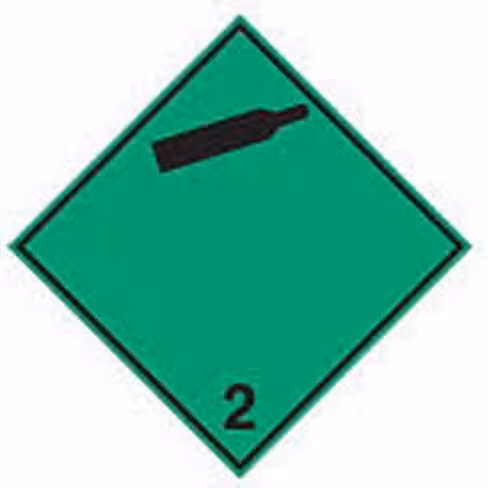 Panneau transport ADR 2,2b b7541 100 x 100 mm