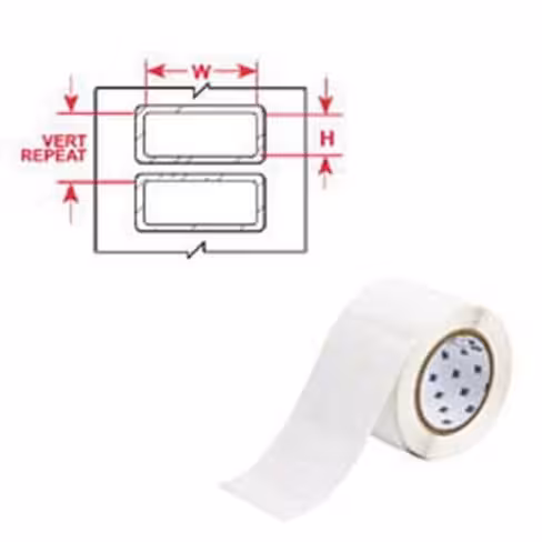Etiquette tht-59-483-10 25,40 x 12,70 mm rouleau de 10000