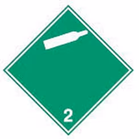 Panneau transport ADR 2,2a b7541 100 x 100 mm