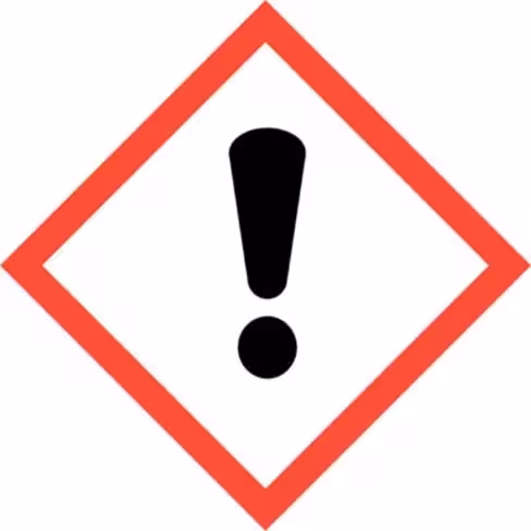 Panneau ghs danger pour sensibilisation cutanee-inhalationplaque de 20 40 x 40 mm