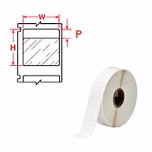 Etiquette 6,35 x 50,80 mm - rouleau de 2500