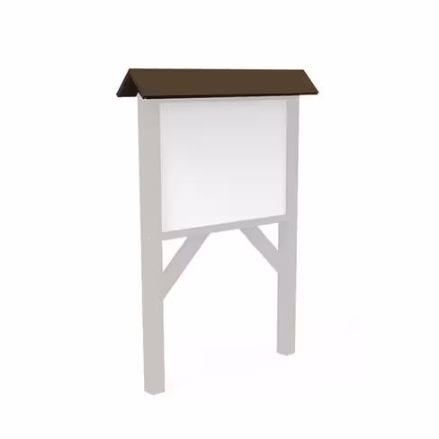 Toit 2 pans pour panneau d'information