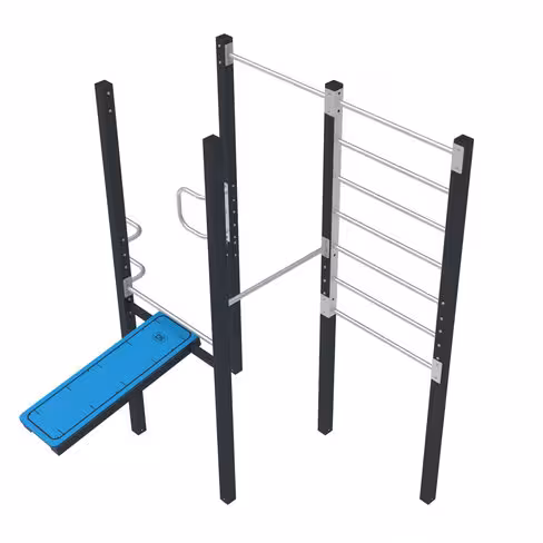 Station Street Workout 5 ateliers - hauteur chute libre supérieur à 2 m - déchargé sous abri