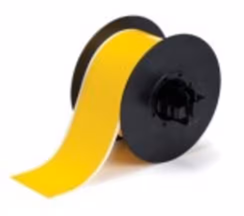 Etiquette vinyle continue b30 c-2250-7569-yl jaune largeur57 mm longueur 30 m