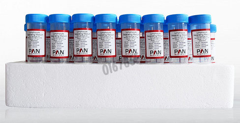 Portoir 50 tubes leucosep de 10ml dont 3ml pancoll humain 10 mL