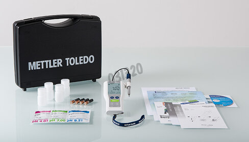 Ph-mètre portable fivego f2-food ph/mv avec électrode le427 ip67 et mallette