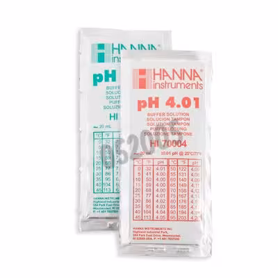 Solutions tampons ph 4 et 7 sachet de 20 ml 5 pcs