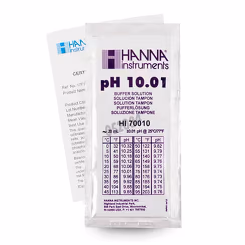 Solution ph 10 sachets de 20 ml certificat d
