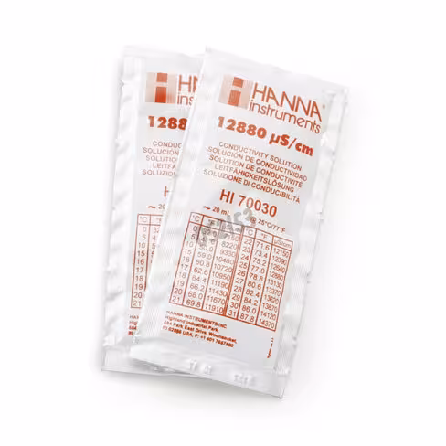 Solution conductivite 12880 µs/cm sachets de 20 ml