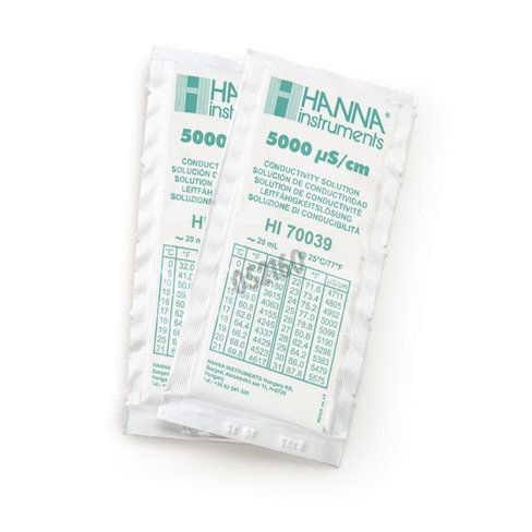 Solution conductivite 5000 µs/cm sachets de 20 ml